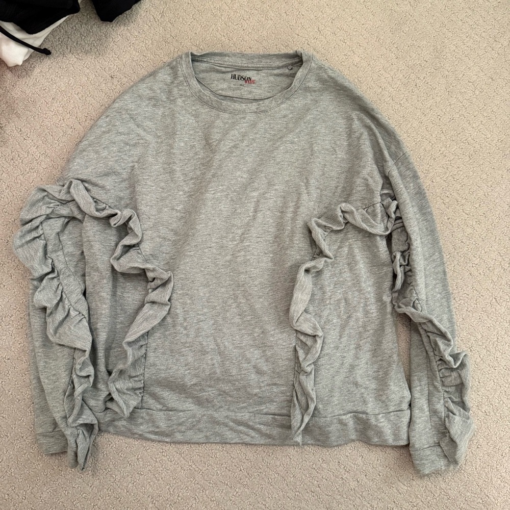 Hudson Jeans Gray Long Sleeve Kids Tee